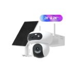 CAM IP PT DUAL EXTERIOR 4MP+4MP (WIFI/4G) C/BATERIA 10,400mAh+PANEL SOLAR 8W